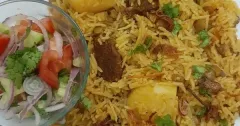 Mutton and Green Lentil Pulao