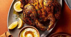 Black Pepper Roast Chicken with Lemon Yogurt