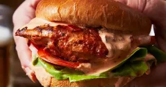 Peri Peri Chicken Burgers with Creamy Perinaise