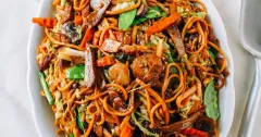 Authentic Roast Pork Lo Mein with Char Siu