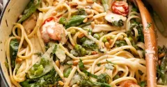 Creamy Pasta Primavera with Spring Vegetables