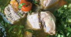 Canh cá đuối nấu mùng chua thanh mát