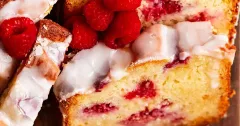 White Chocolate Raspberry Loaf Cake