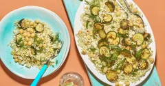 Fragrant Chickpea and Courgette Rice Pilaf