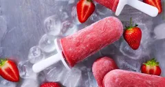 Easy Strawberry Yogurt Ice Lollies