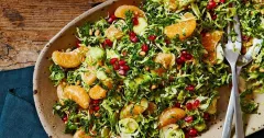 Brussels Sprouts Salad with Clementine Dressing