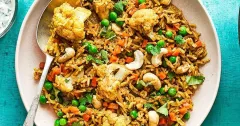 Vegetable Biryani with Green Raita