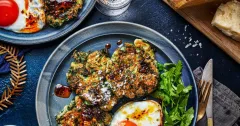 Spinach and Jalapeño Brunch Fritters with Crispy Chilli