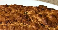 Moist Banana Loaf with Walnuts and Tutti Frutti