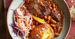 Slow-Cooked Beef & Boston Baked Beans