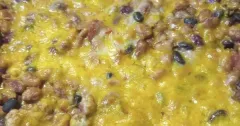 Chili Tortilla Lasagna with Mixed Beans