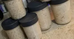 PB&J Blueberry Pomegranate Overnight Oats