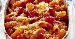 Cheesy Tomato Pasta Bake