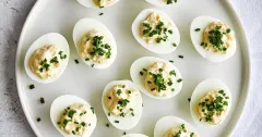 Classic Deviled Eggs with Dijon and Chives