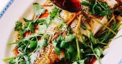 Chinese Steamed Whole Fish with Ginger Scallion Sauce