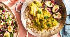 Healthy Cod Korma with Brown Rice
