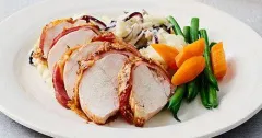 Hunter's Chicken with Cheesy Onion Mash