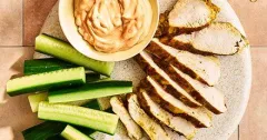Spicy Chicken with Creamy Satay Dip