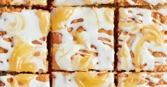 Lemon and Elderflower Traybake with Almond Sponge