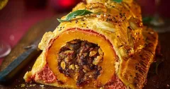 Spiced Squash, Beetroot & Feta Wellington