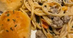 Creamy Sausage and Spinach Pasta