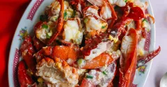 Lobster Cantonese with Ginger Scallion Sauce