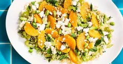 Quinoa, Edamame and Orange Salad with Feta