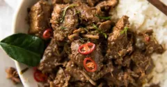 Authentic Beef Rendang with Coconut and Spices