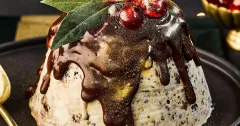 Christmas Pudding Ice Cream Bombe