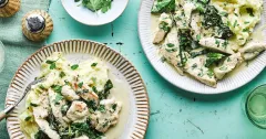 Creamy Garlic Chicken with Mashed Potatoes