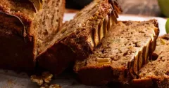 Moist Cinnamon Apple Walnut Bread