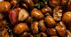 Roasted Balsamic Marinated Mushrooms