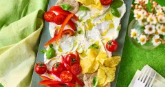 Summer Cream Cheese Sharing Board with Garlic & Herbs