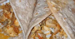 Whole Wheat Chicken Burritos