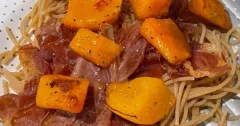 Parma Ham and Butternut Squash Pasta
