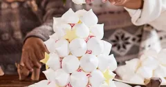 Easy No-Cook Meringue Christmas Tree