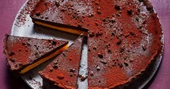 Dark Chocolate and Passion Fruit Tart