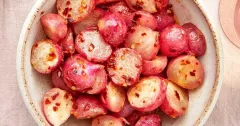 Smashed Radishes with Chili Brown Butter