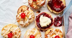 Bakewell Tart Scones with Almond and Cherry