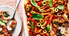 Vegan Layered Tofu Pasta Bake