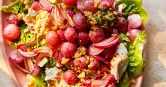 Roasted Radish Salad with Burrata and Pangrattato