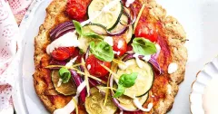 Courgette and Lemon Pizzettes with Cashew Cream