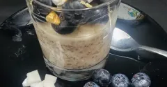 Creamy Banana and Blueberry Overnight Oats