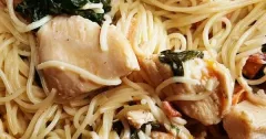 Creamy Tuscan Chicken Pasta with Bacon
