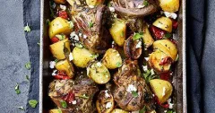 Slow-Roasted Kleftiko Lamb Shanks with Feta