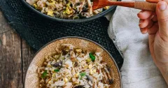 Mushroom Fried Rice with Eggs