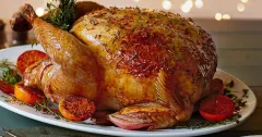 Marmalade-Glazed Roast Turkey with Rich Gravy