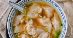 Homemade Chicken Wontons for Soup