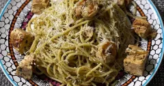 Chicken and Shrimp Pesto Pasta