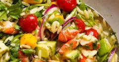 Prawn, Mango and Avocado Orzo Salad